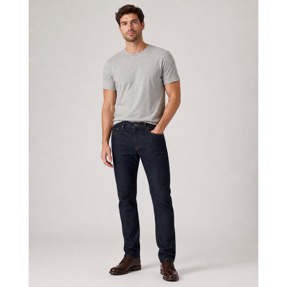 NWT Banana Republic Slim Rinse Denim Mens 35x32 Dark Wash Preppy Minimalist